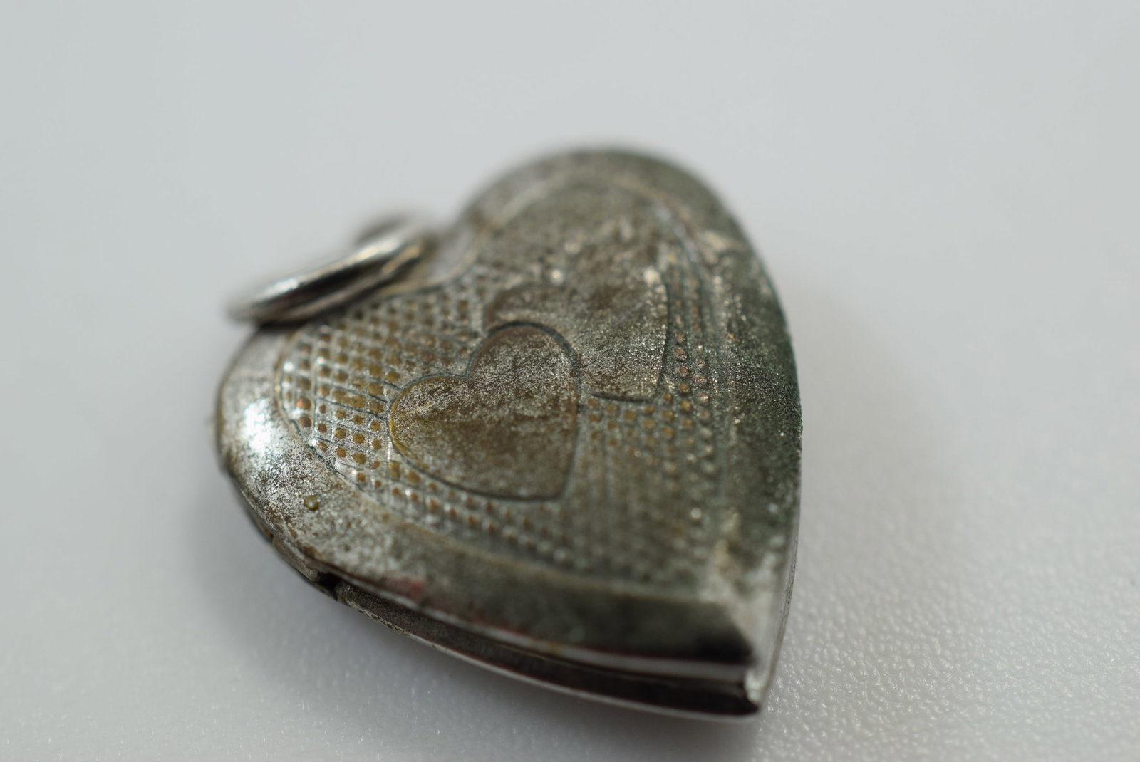Mini Locket Sterling Silver Vintage 5/8" plus Bale Lot IL 848 (1 of 3)
