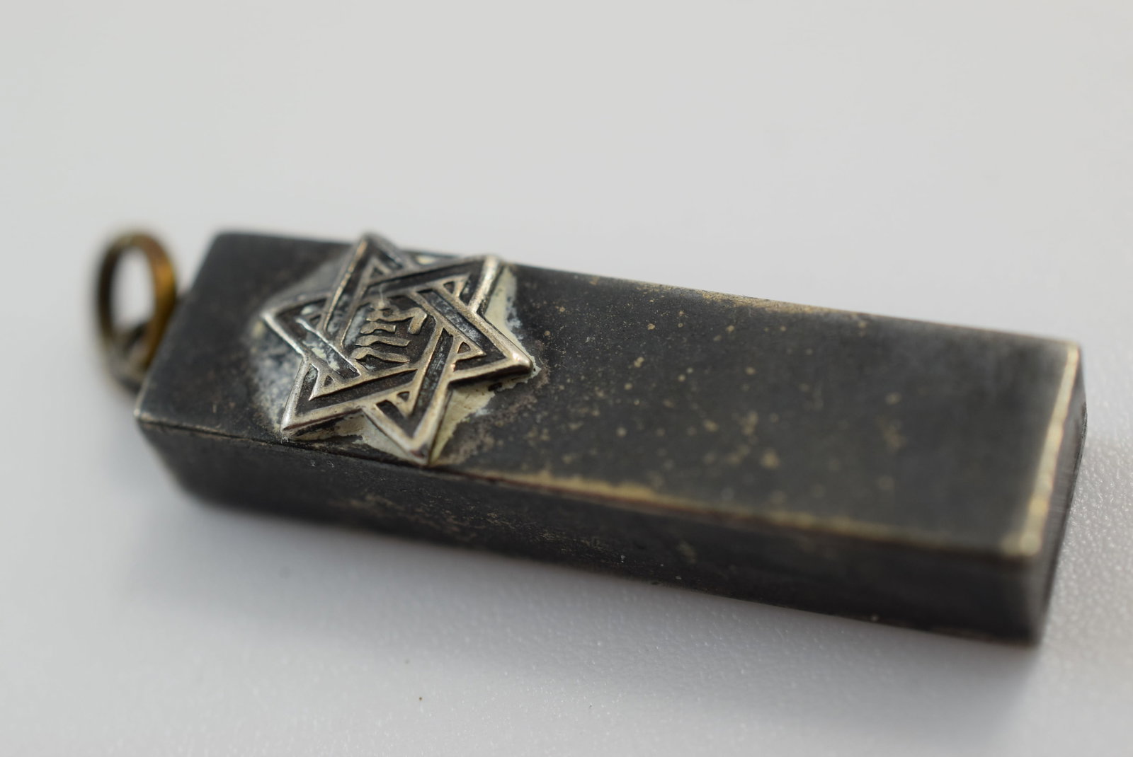 Jewish Star David Mezuzah Vintage Sterling Silver 925 Pendant Lot IL 861 (1 of 2)