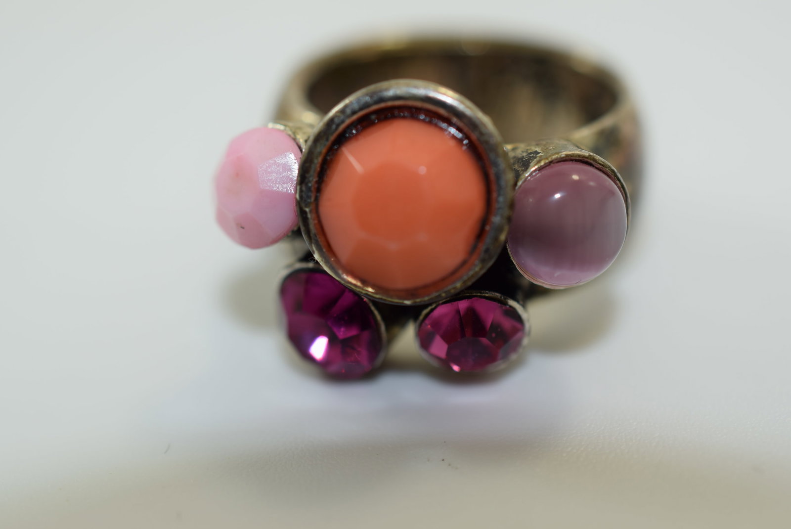 Rhinestone Ring Size 6.75 Lot IL 888 (1 of 2)