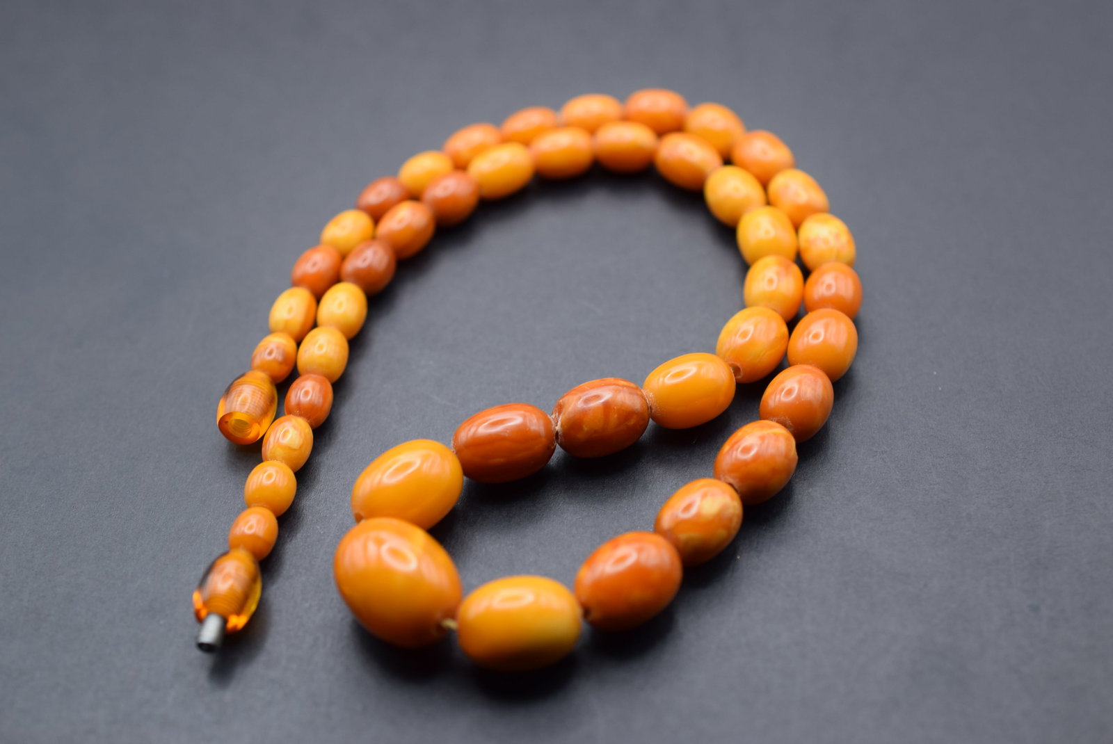 Baltic Amber Butterscotch Egg Yolk Necklace Vintage Lot 922 (1 of 10)