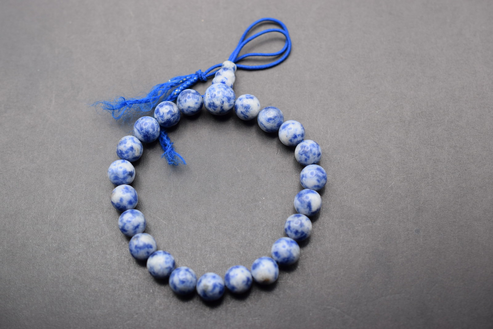 Mala Meditation Yoga Bracelet Blue Stones 21 stone Lot 929 (1 of 2)