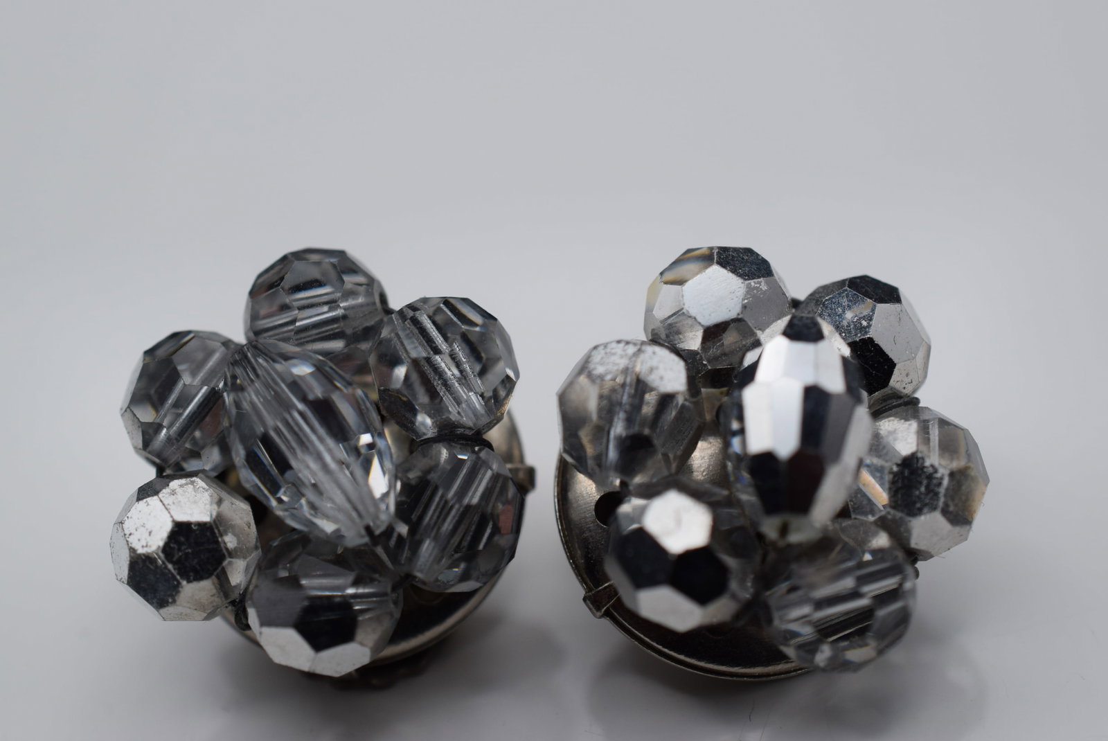 Crystal Clip Vintage Earrings 1940's Lot Fi 948 (1 of 2)