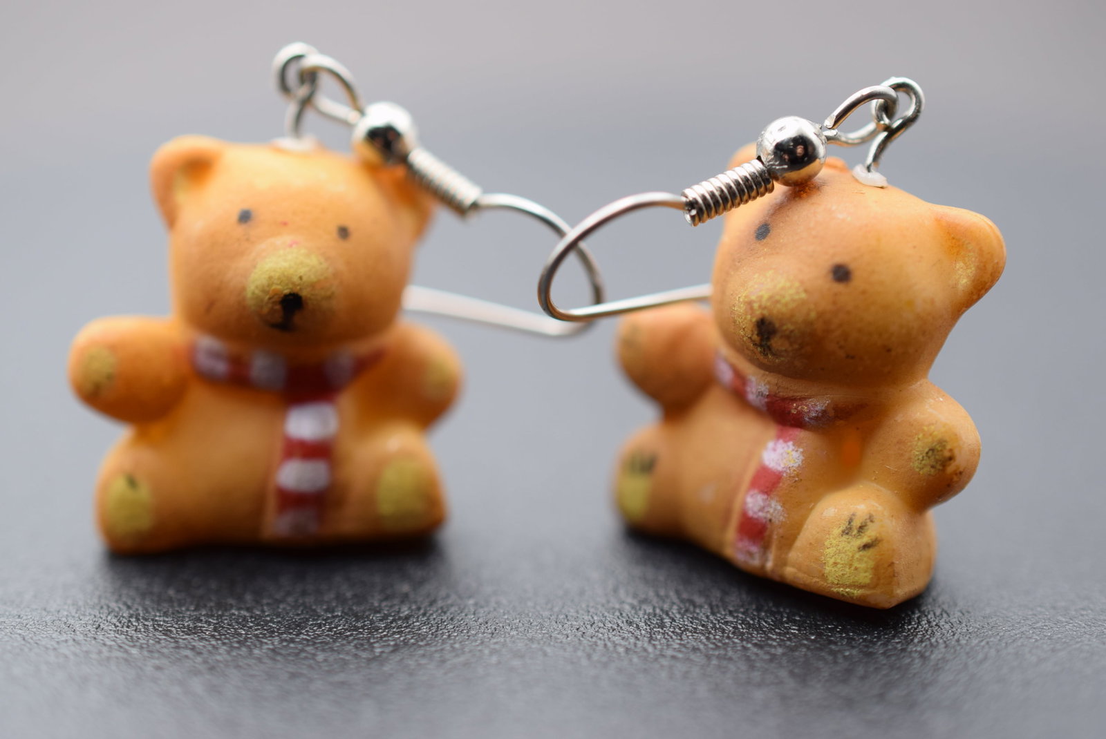 Teddy Bear Pierced Earrings Lot 981: Teddy Bear Pierced Earrings measures 3/4" x 3/4"