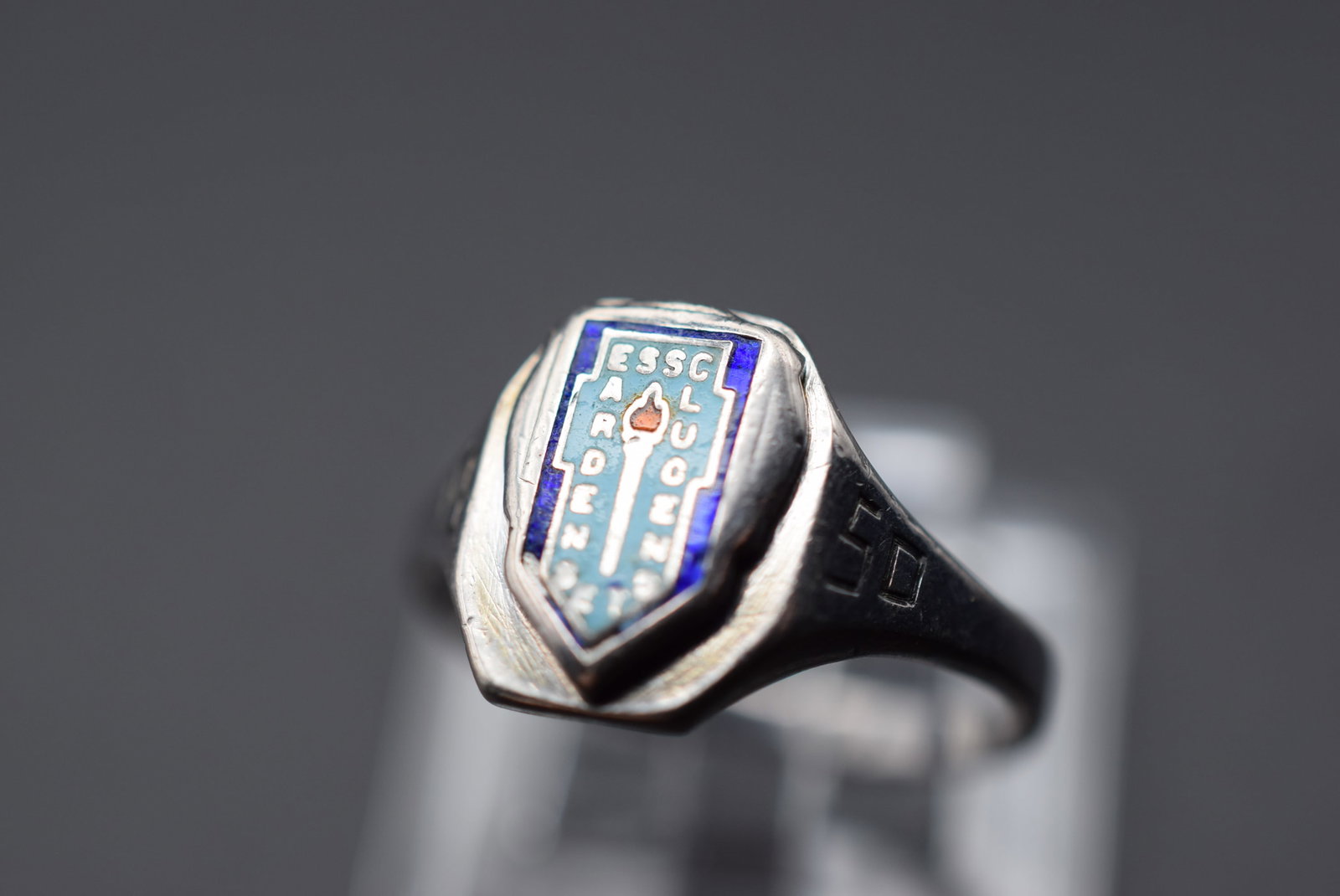 1950 ESSC Enamel Ring Size 5.75 Lot Fi 984 (1 of 2)