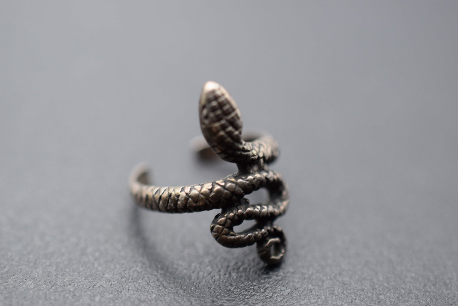 Snake Ring one size Sterling Silver 925 Size 2.5 adjustable Lot 988 (1 of 3)