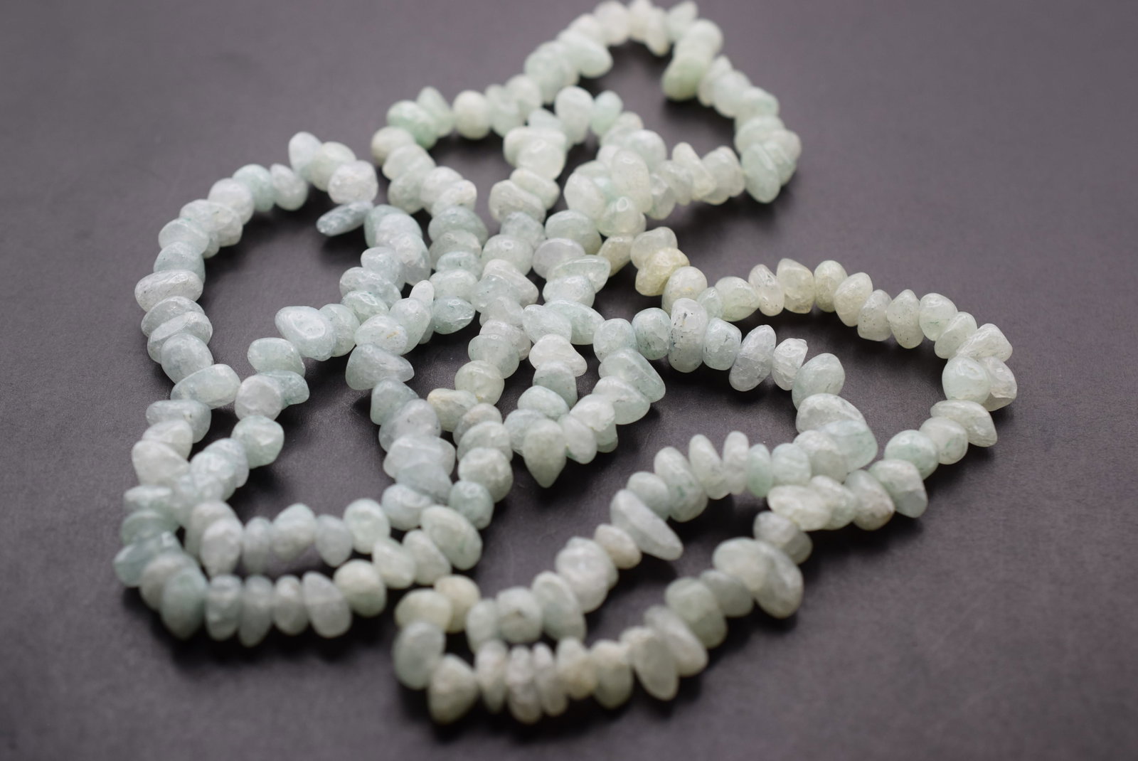 Aventurine Quartzite Necklace Lot 1023: Aventurine Quartzite Necklace measures 36" long