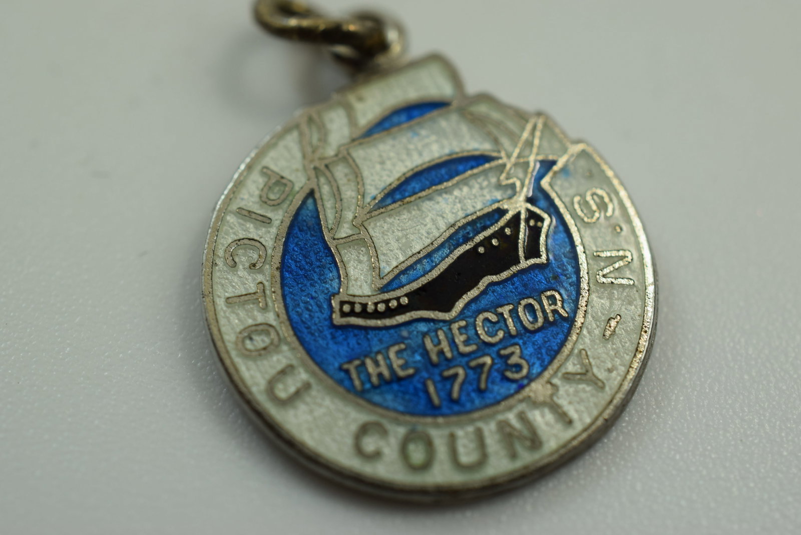 Pictou County N S Sterling Enamel Boat Charm Lot IL 1031 (1 of 2)