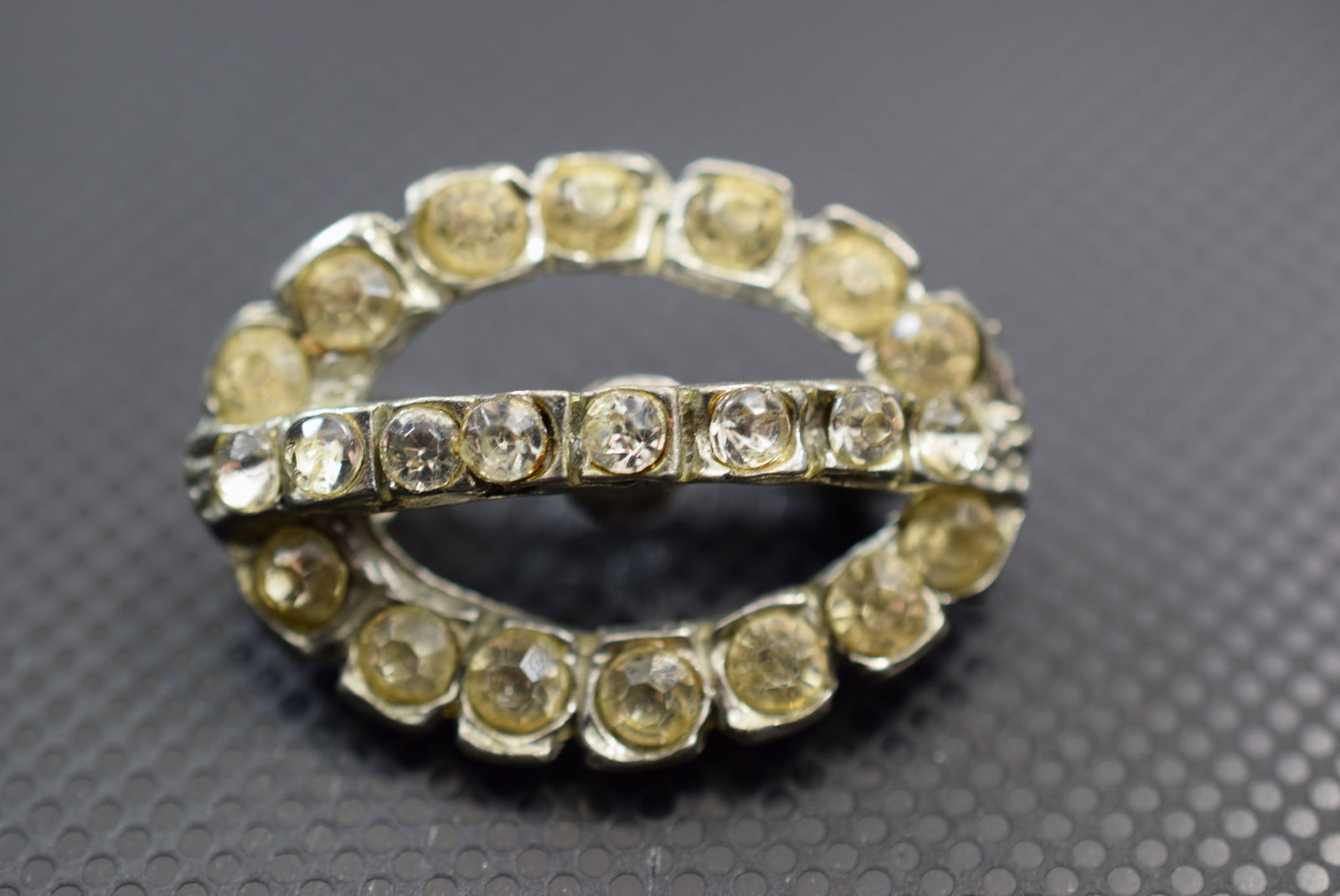 Rhinestone Mini Brooch Pin 1 1/4" Vintage Lot IL 1071: Rhinestone Mini Brooch Pin 1 1/4" Vintage