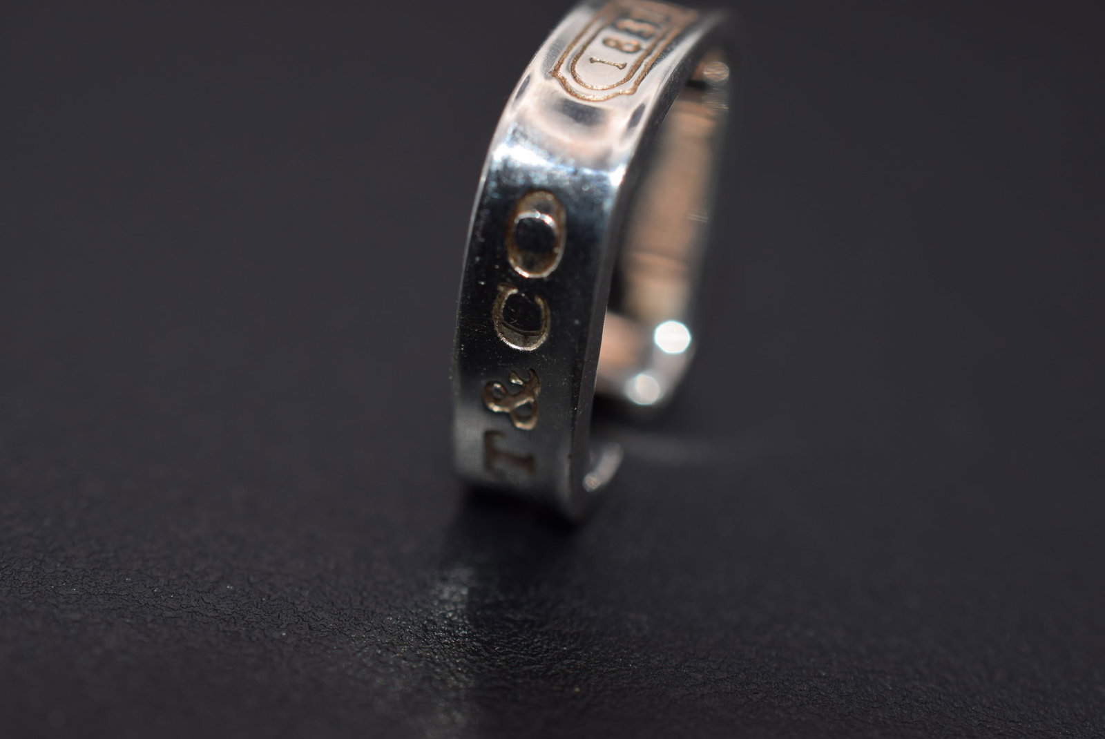 Tiffany Sterling Silver 925 Square Ring Size 5.5 Lot 1116 (1 of 3)