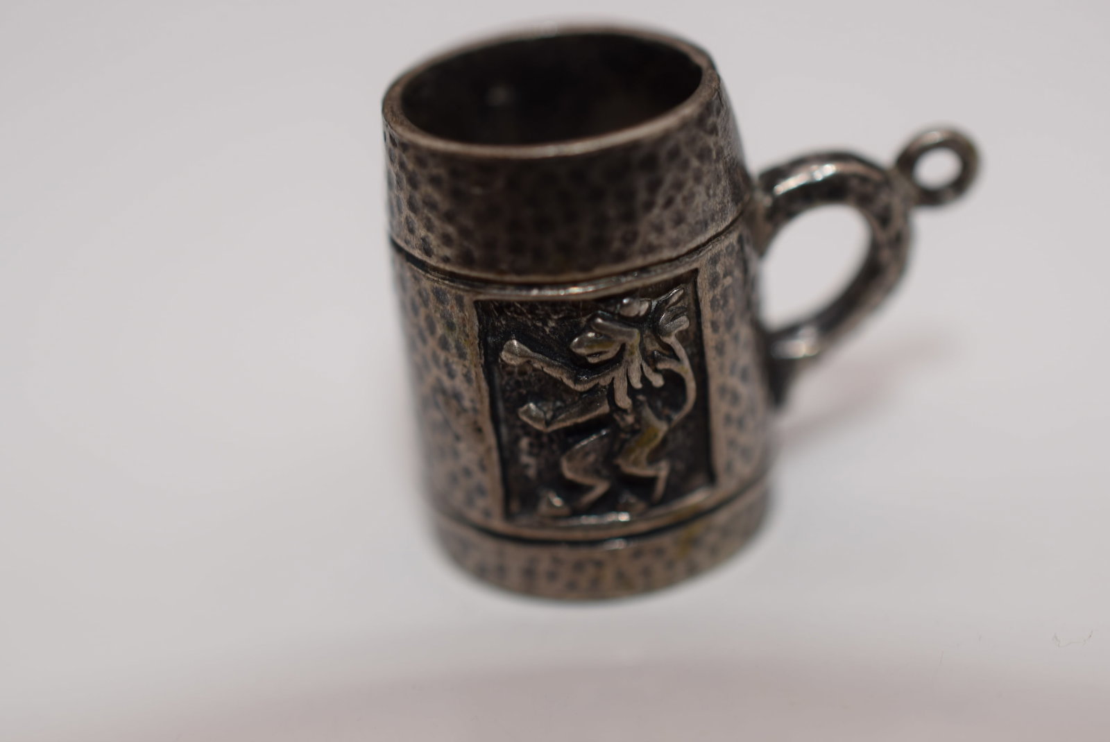 Beer Stein 800 Silver HB Signed Charm Lot Fi 1195: Beer Stein 800 Silver HB Signed Charm