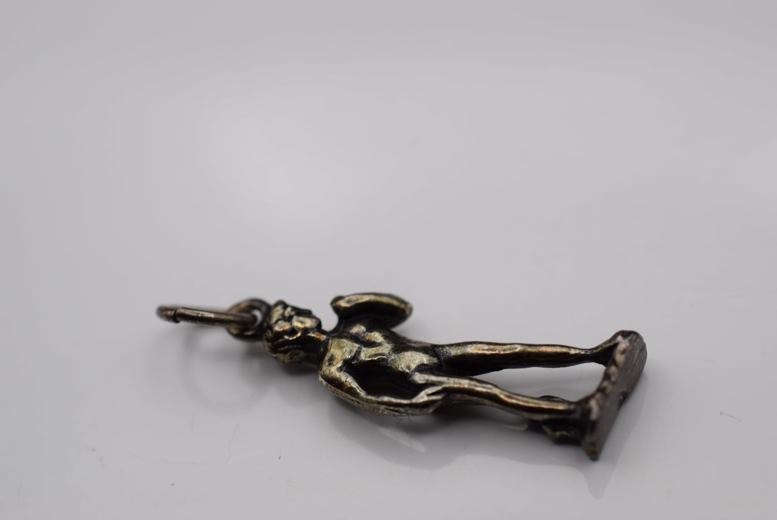 medit Statue Charm Sterling Silver 925 Lot Fi 1213: medit Statue Charm Sterling Silver 925