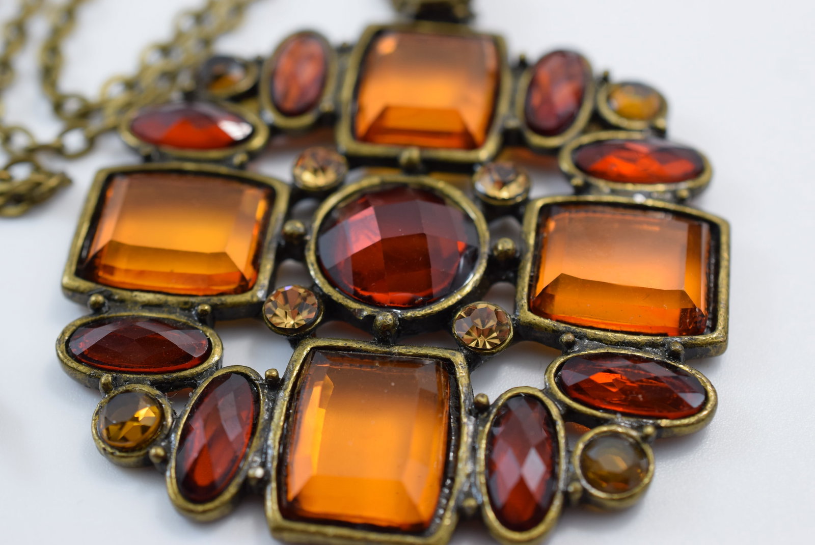 Modernist 30" Necklace plus Pendant 2 3/4" Lot IL 1234 (1 of 3)