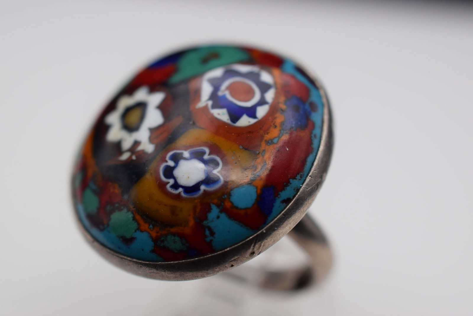Millefiori Ring Vintage One Size Lot GJ 2: Millefiori Ring Vintage One Size currently is at size 6.5