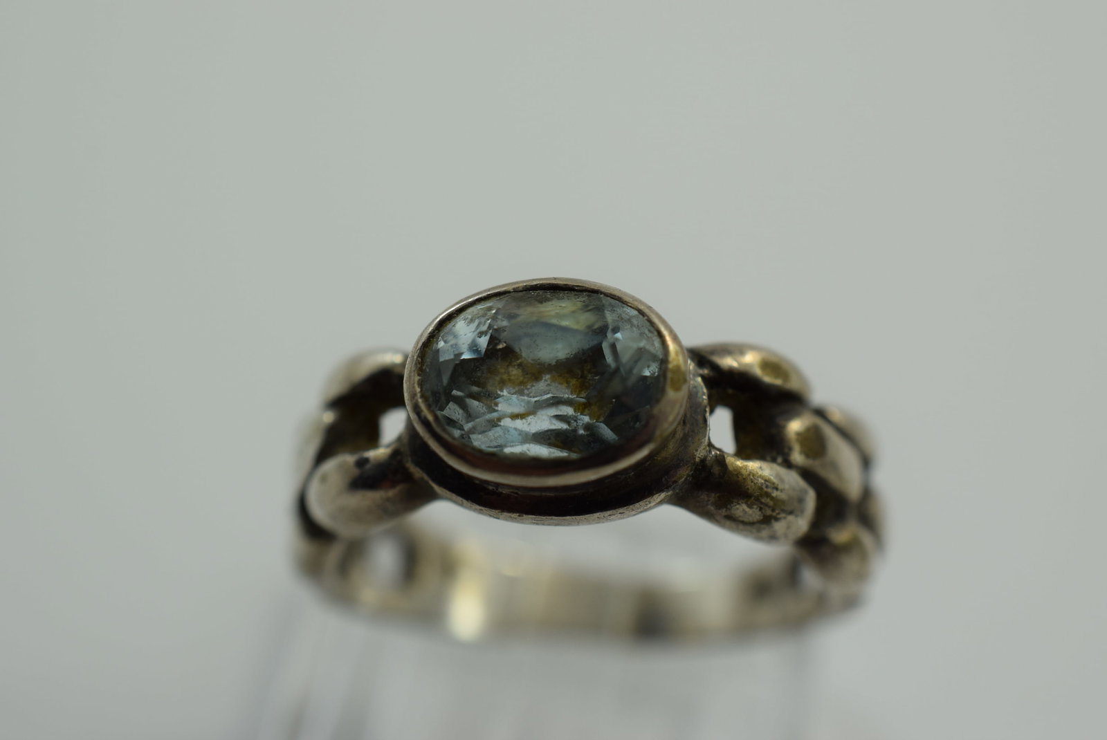 Sterling Silver 925 Ring Size 7.5 Vintage Lot # JM 24 (1 of 2)