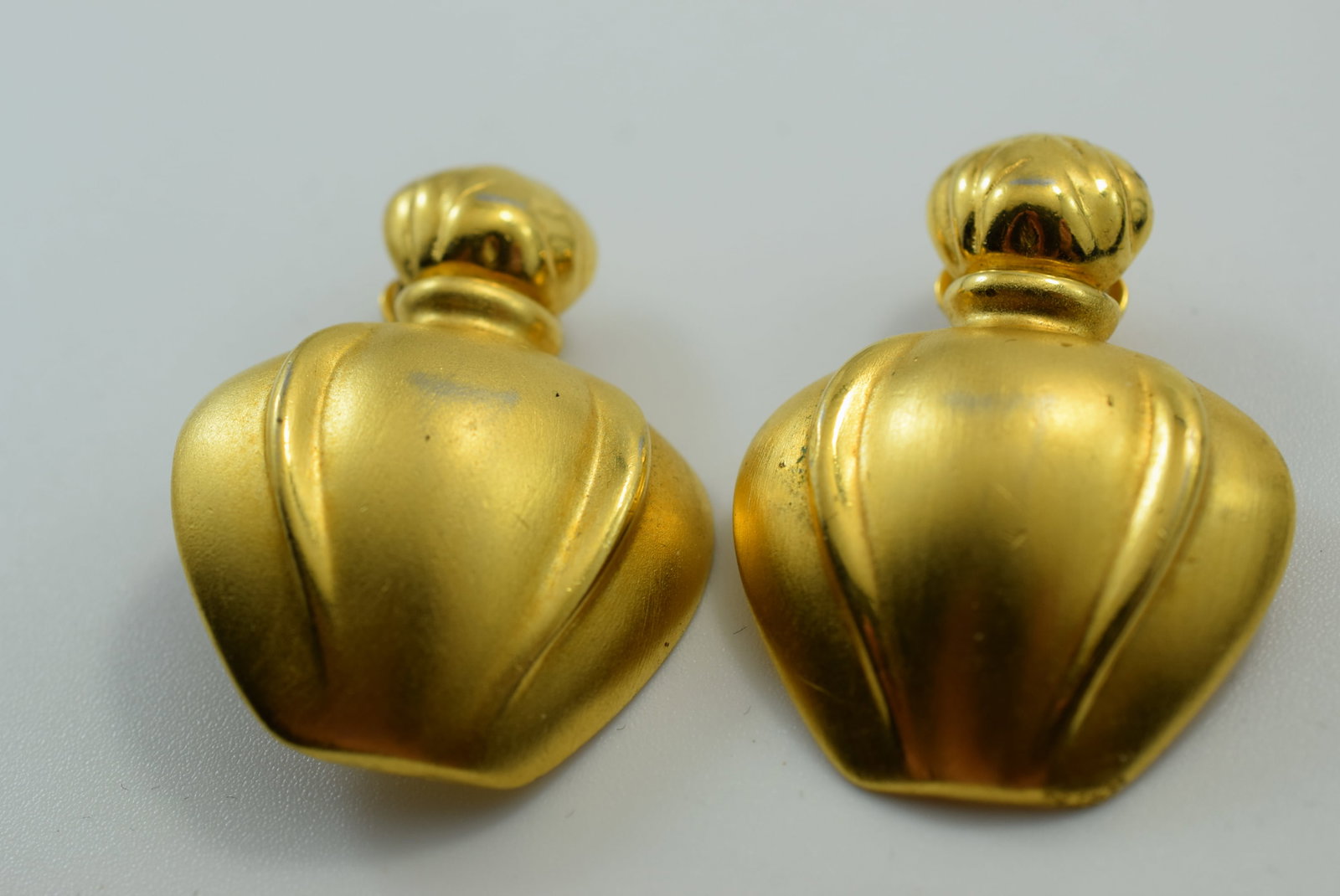 Christian Dior Poison Clip Earrings Vintage Lot # JM 38: Christian Dior Poison Clip Earrings Vintage measures 1 1/2" high