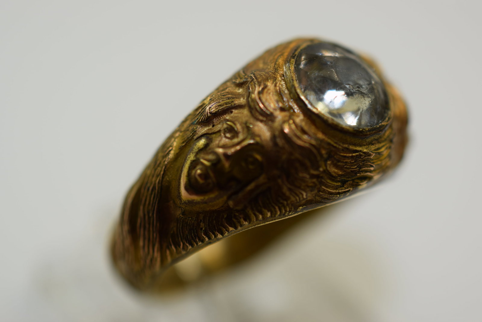 Marvelous Ring Size 9 Vintage Lot # JM 266: Marvelous Ring Size 9 Vintage Signed inside C in diamond shape the shank is sculpted all the way around!