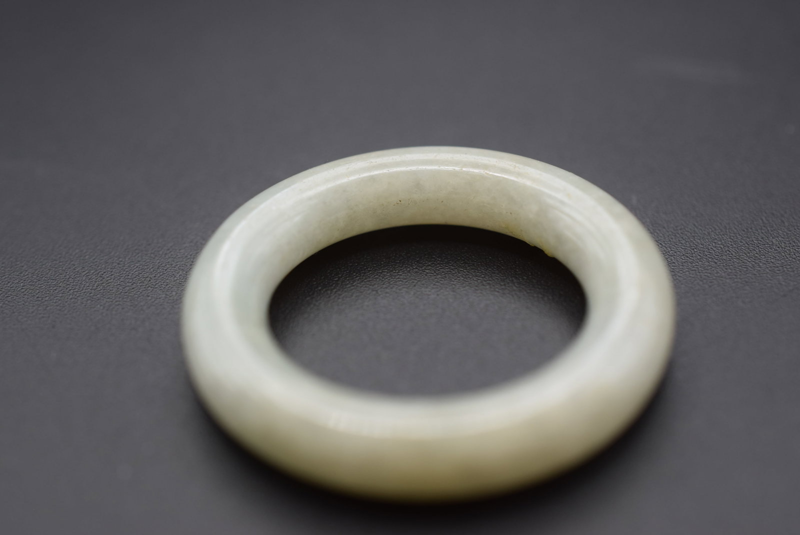 Jade Circle Ring Lot GJ 301: Jade Circle Ring measures 1 1/2" in diameter