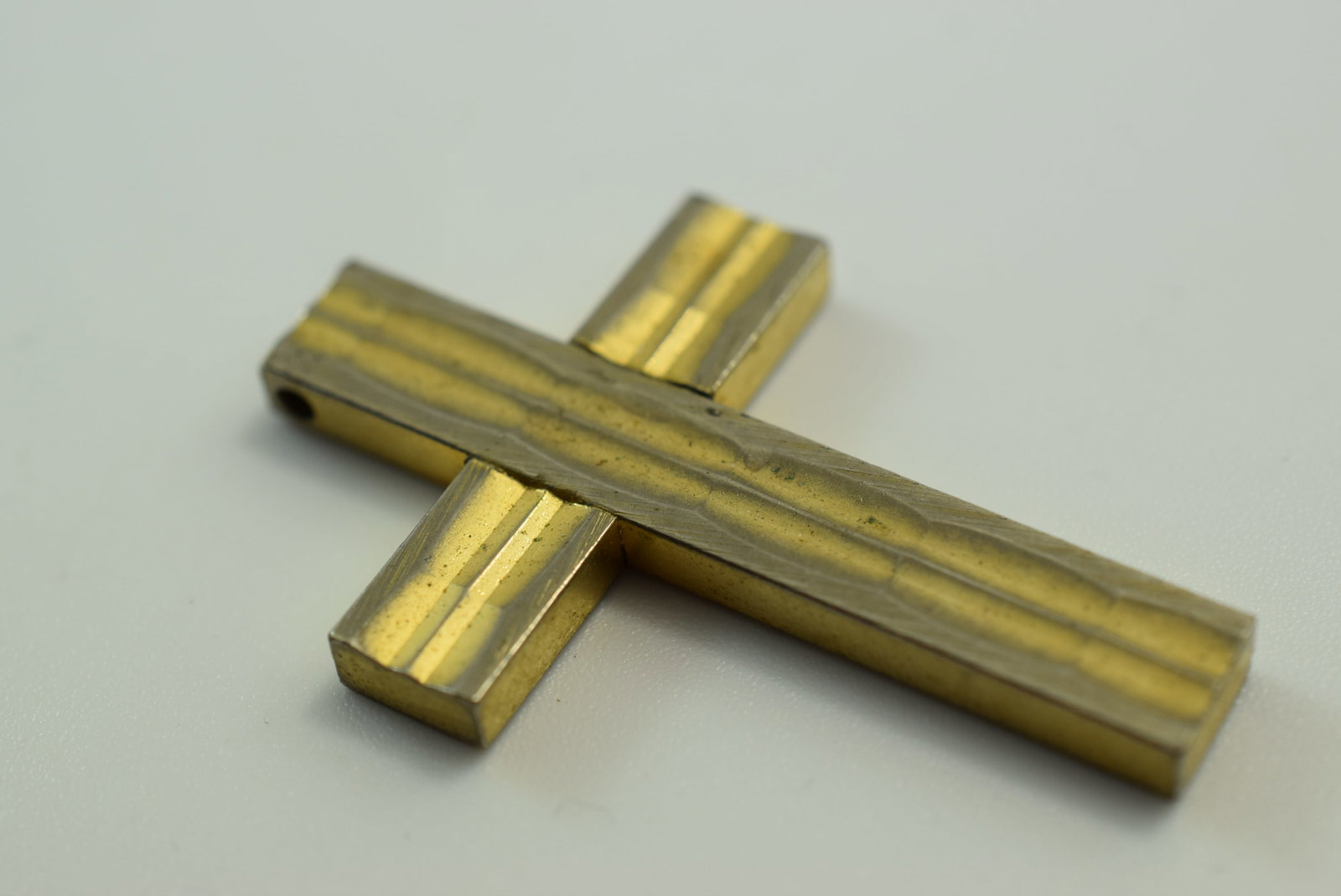 Modernist Cross Pendant 1 1/2"1970's Vintage Lot # JM 327 (1 of 2)