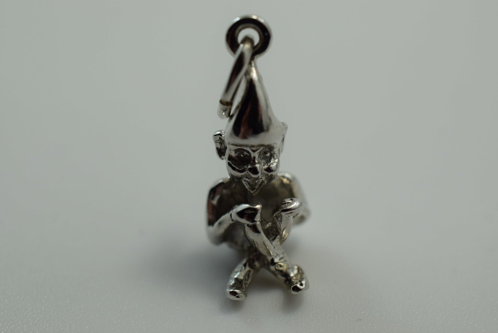 Knome Elf Sterling Silver 925 Charm Pendant Vintage Lot # JM 400: Knome Elf Sterling Silver 925 Charm Pendant Vintage measures 3/4" signed Ster