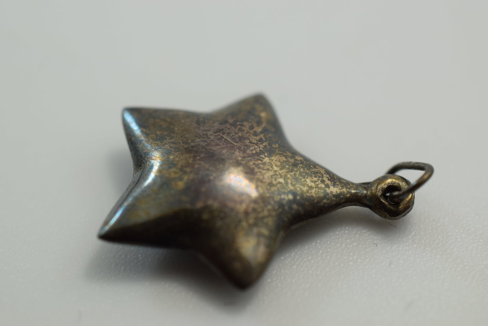 Star Sterling Silver 925 Charm Pendant Vintage Lot # JM 413: Star Sterling Silver 925 Charm Pendant Vintage measures 5/8"