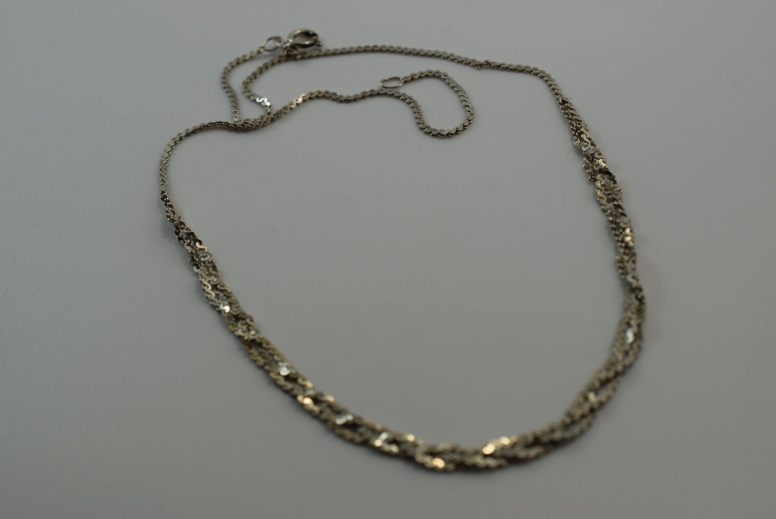 16" Sterling Silver 925 Chain Necklace Vintage Lot # JM 426 (1 of 2)