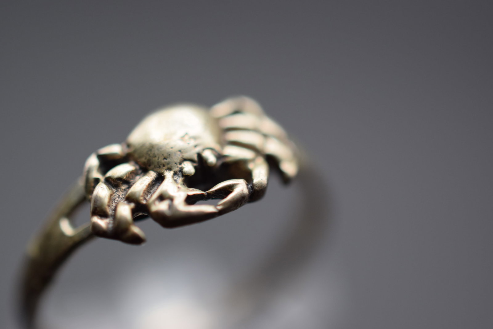 Crab Cancer King Crab Sterling Silver 925 Ring Size 5.5 Lot 442 (1 of 4)