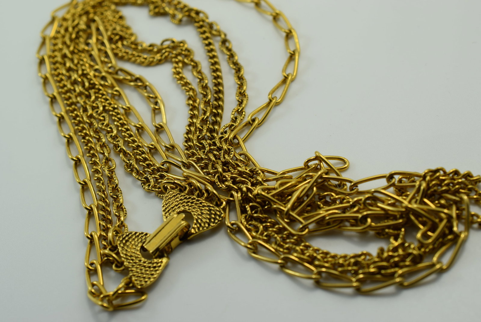 Triple Necklace 25" Vintage Lot # JM 450 (1 of 2)
