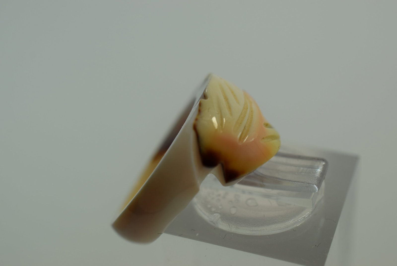 Shell Ring Size 5.75 Vintage Lot # JM 488: Shell Ring Size 5.75 Vintage