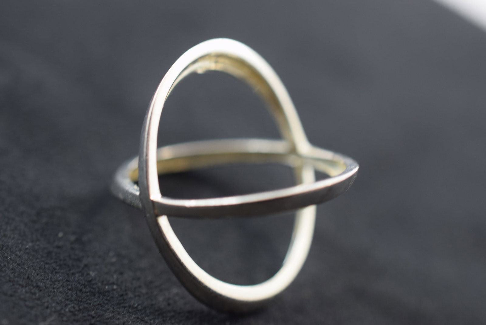 Sterling Silver 925 Double Ring Sphere Size 6 Vintage Lot # JM 513 (1 of 2)