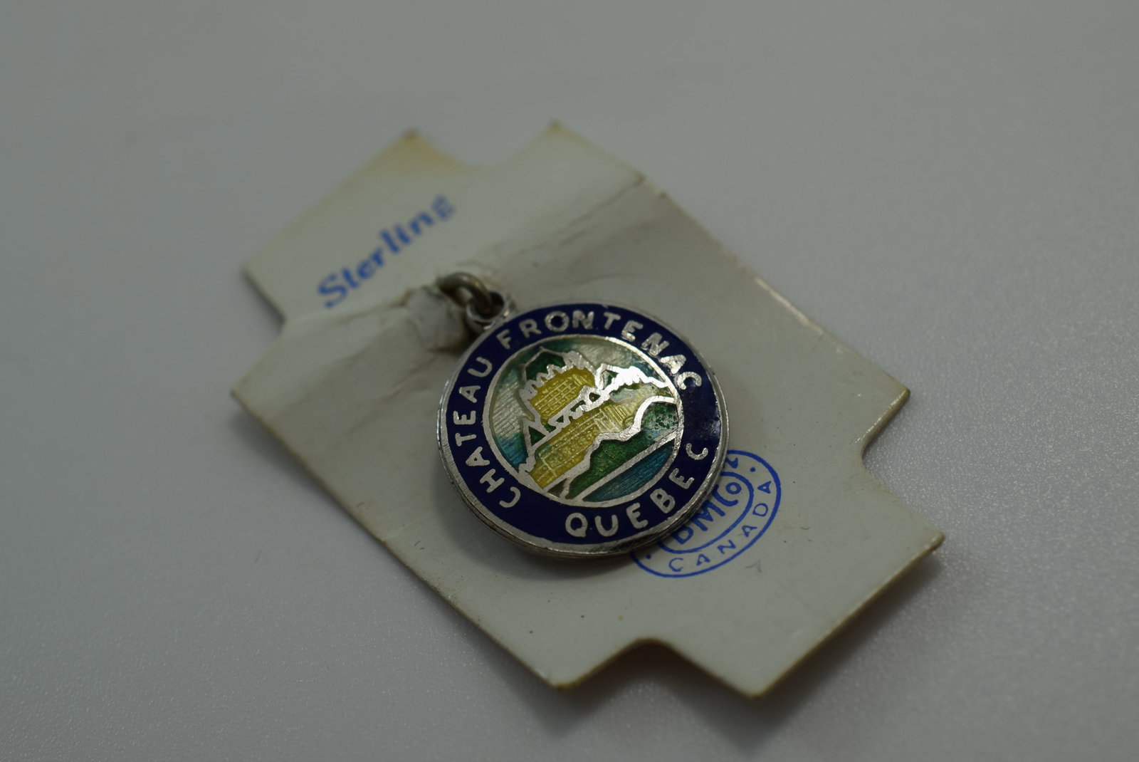 Chateau Frontenac Quebec Sterling Silver 925 Charm Pendant Vintage Lot # JM 599: Chateau Frontenac Quebec Sterling Silver 925 Charm Pendant Vintage
