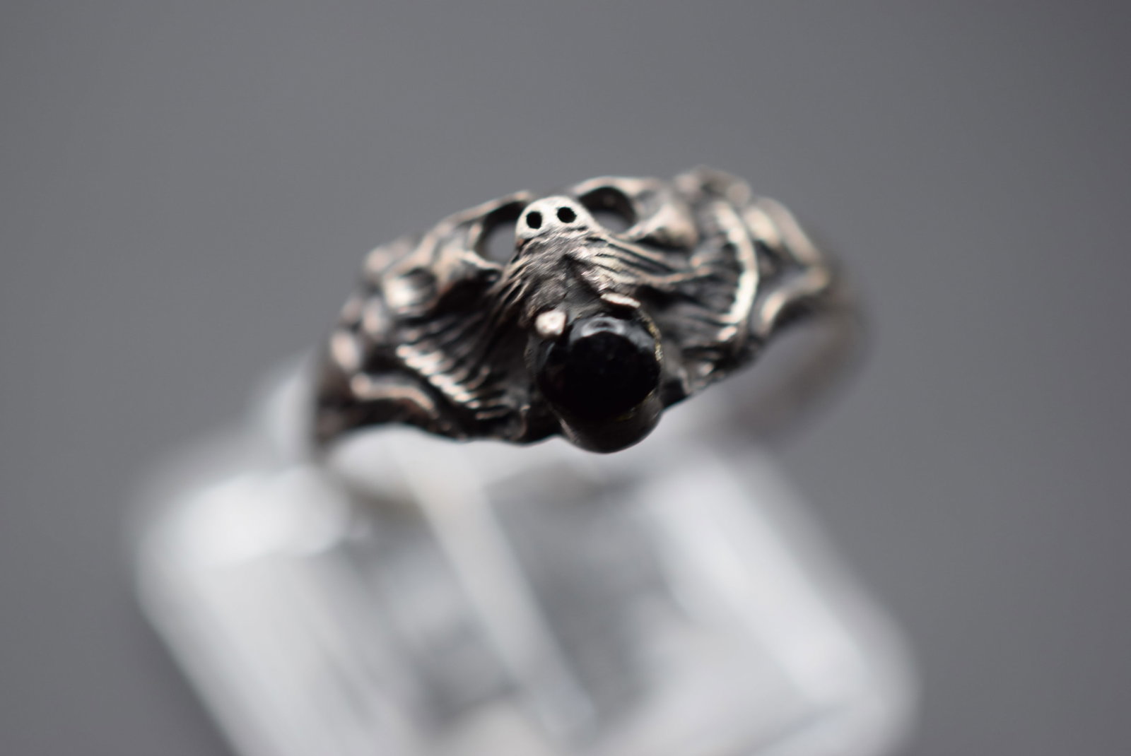 Sterling Ring Size 6.75 Bat Lot GJ 604: Sterling Ring Size 6.75 Bat