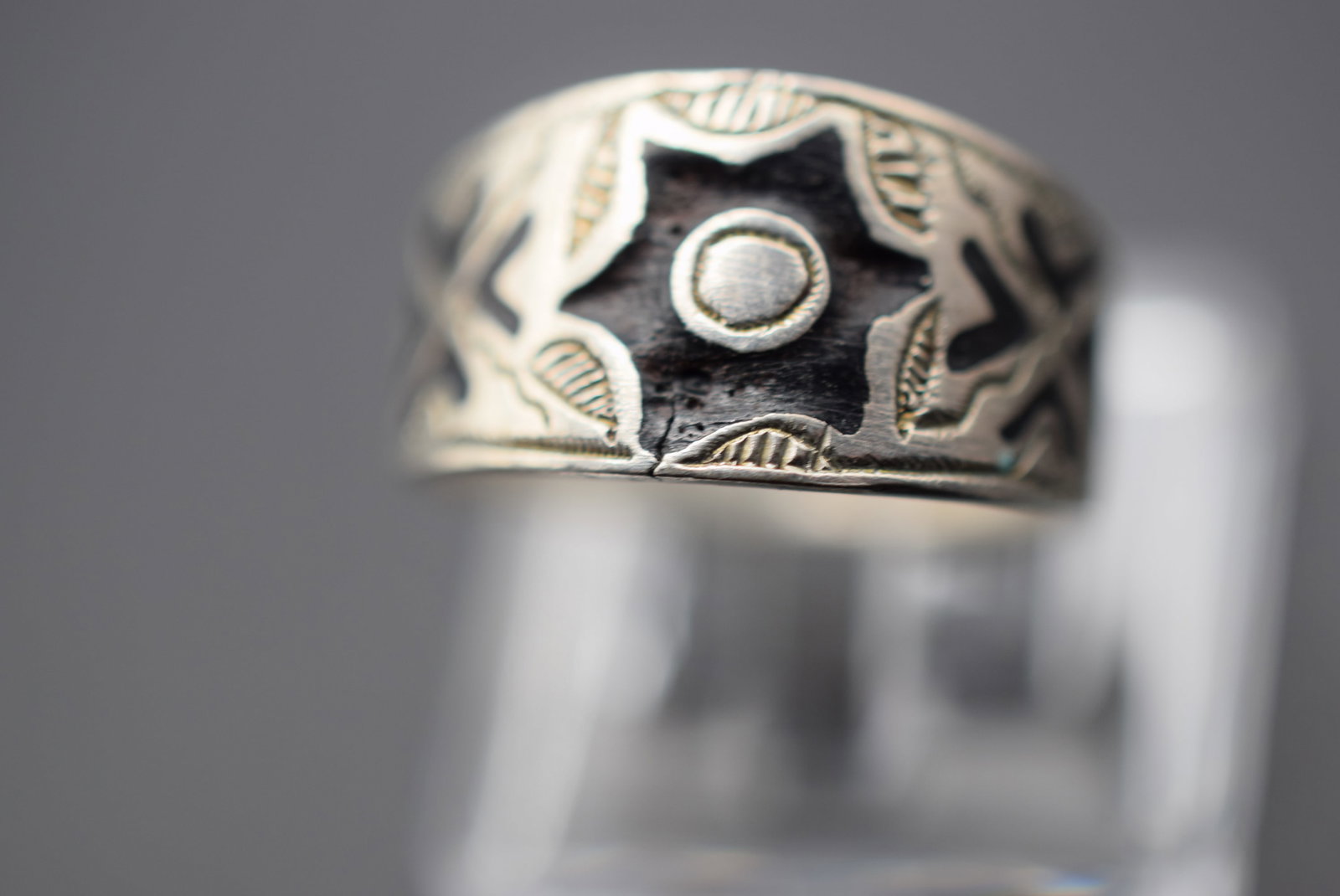 Sterling Ring Size 5.5 Edwardian Enamel Lot GJ 612: Sterling Ring Size 5.5 Edwardian Enamel
