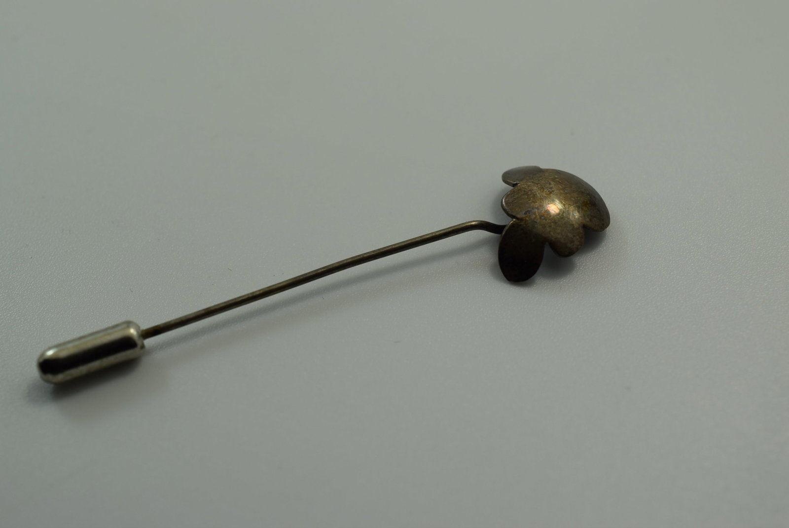 Sterling Silver 925 Stick Pin Signed Vintage Lot # JM 631: Sterling Silver 925 Stick Pin Signed Vintage