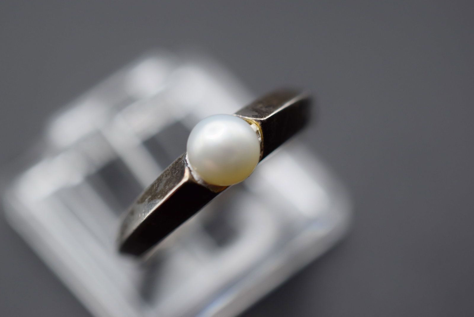 Genuine Pearl Sterling Silver 925 Ring Size 5 Lot GJ 725: Genuine Pearl Sterling Silver 925 Ring Size 5