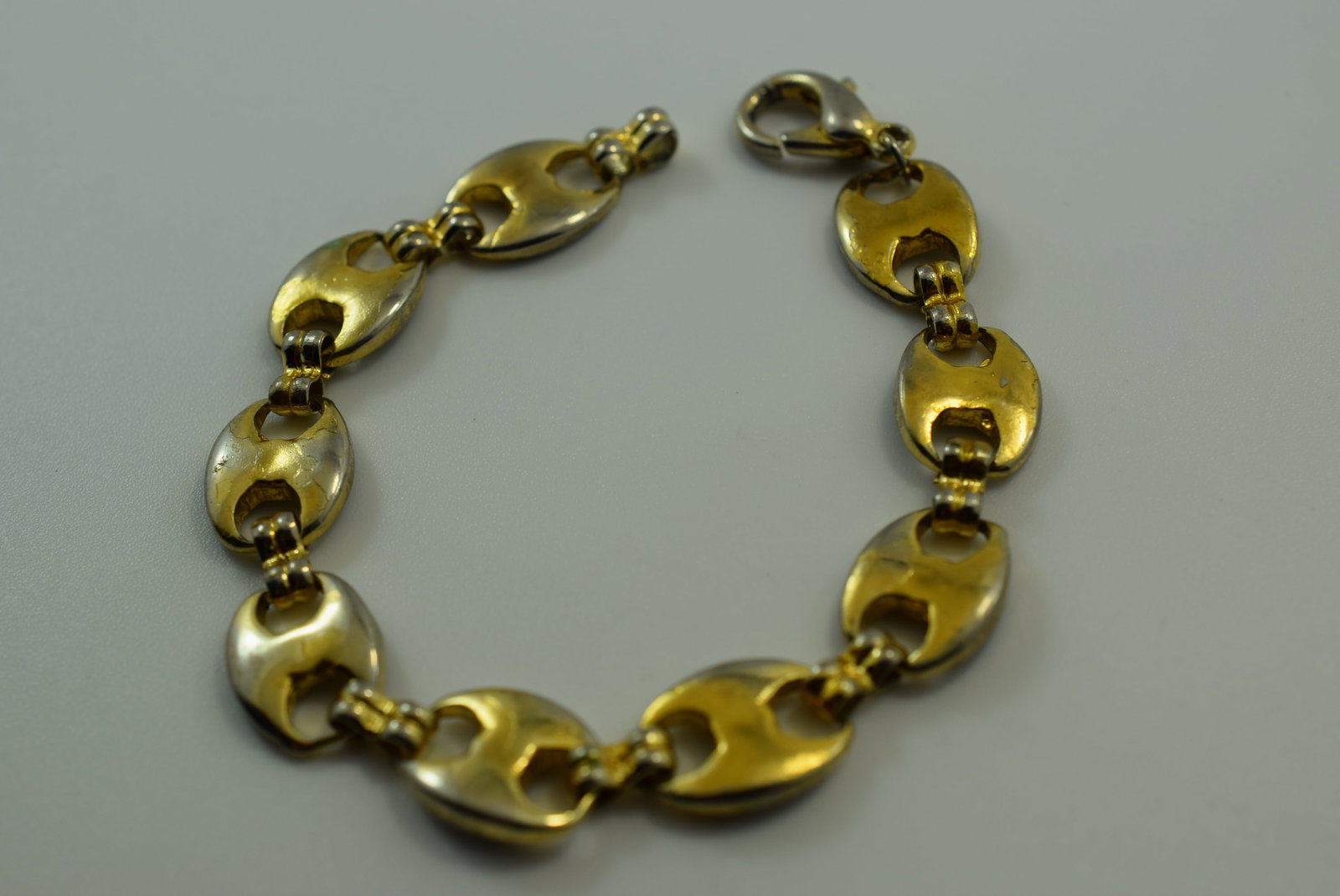 Large Link Bracelet 7" Vintage Lot # JM 746 (1 of 2)