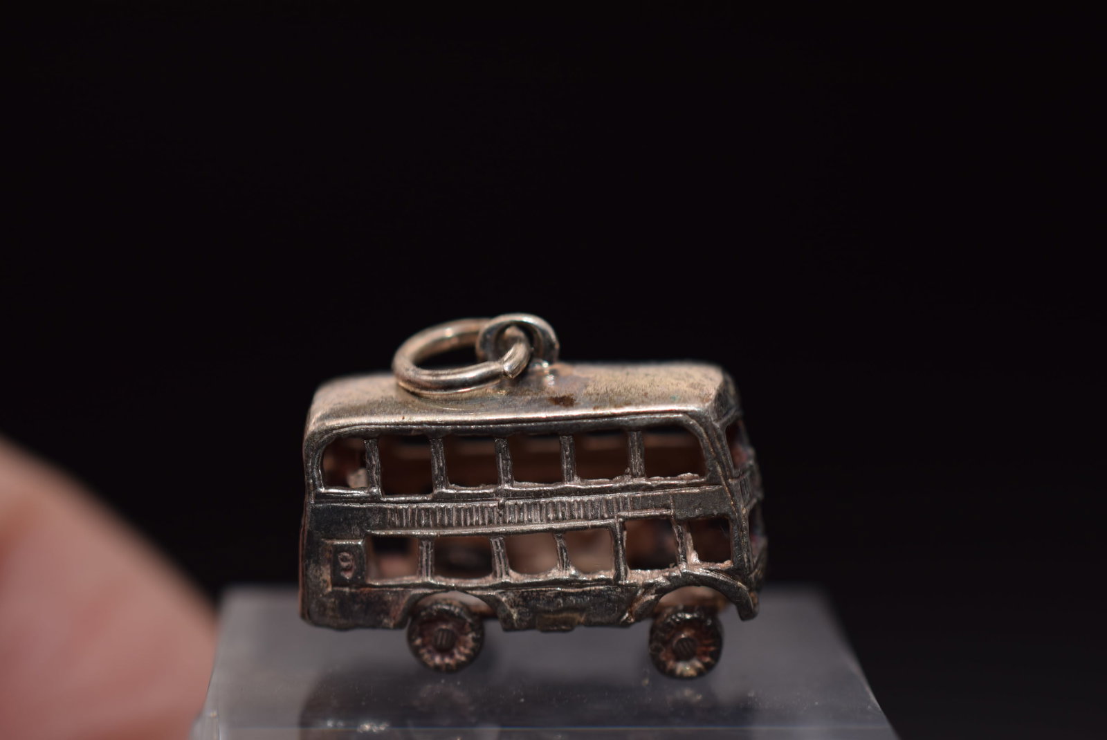 Double Decker Bus Charm Pendant Sterling Silver 925 Lot GJ 861 (1 of 2)