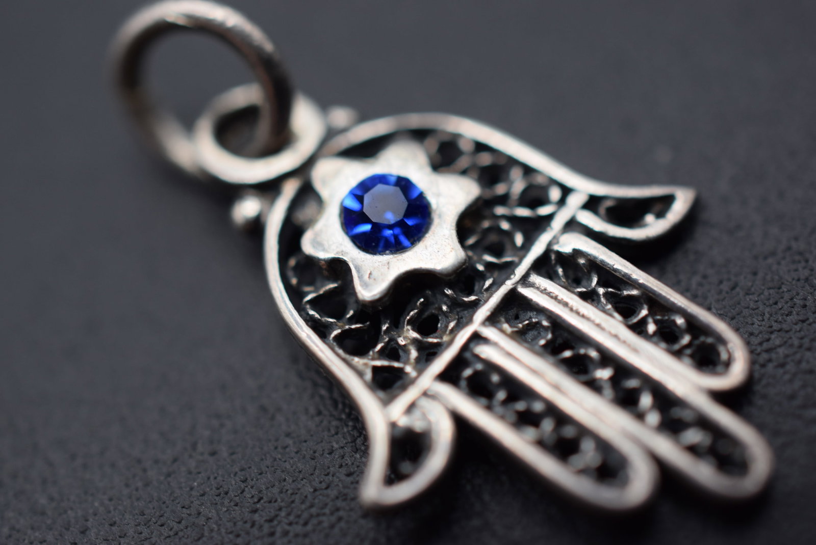Fatima Hand Sterling Silver 925 Charm Pendant Lot GJ 875: Fatima Hand Sterling Silver 925 Charm Pendant