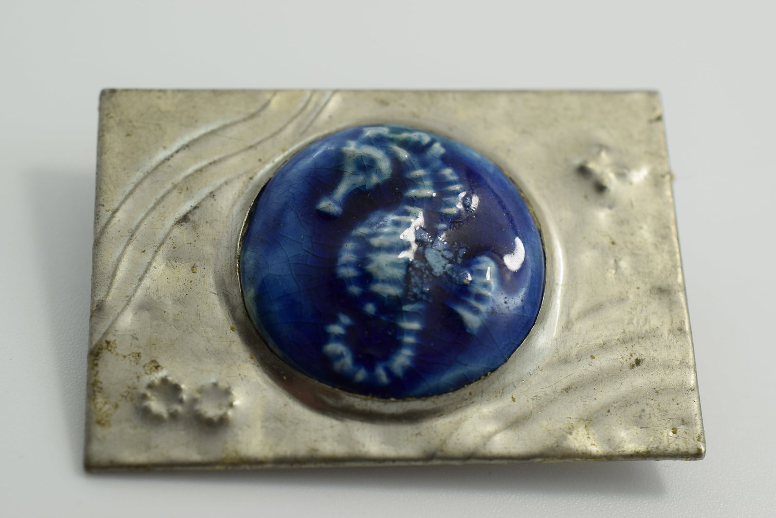 SeaHorse Brooch Pin 2" Vintage Lot # JM 882 (1 of 2)