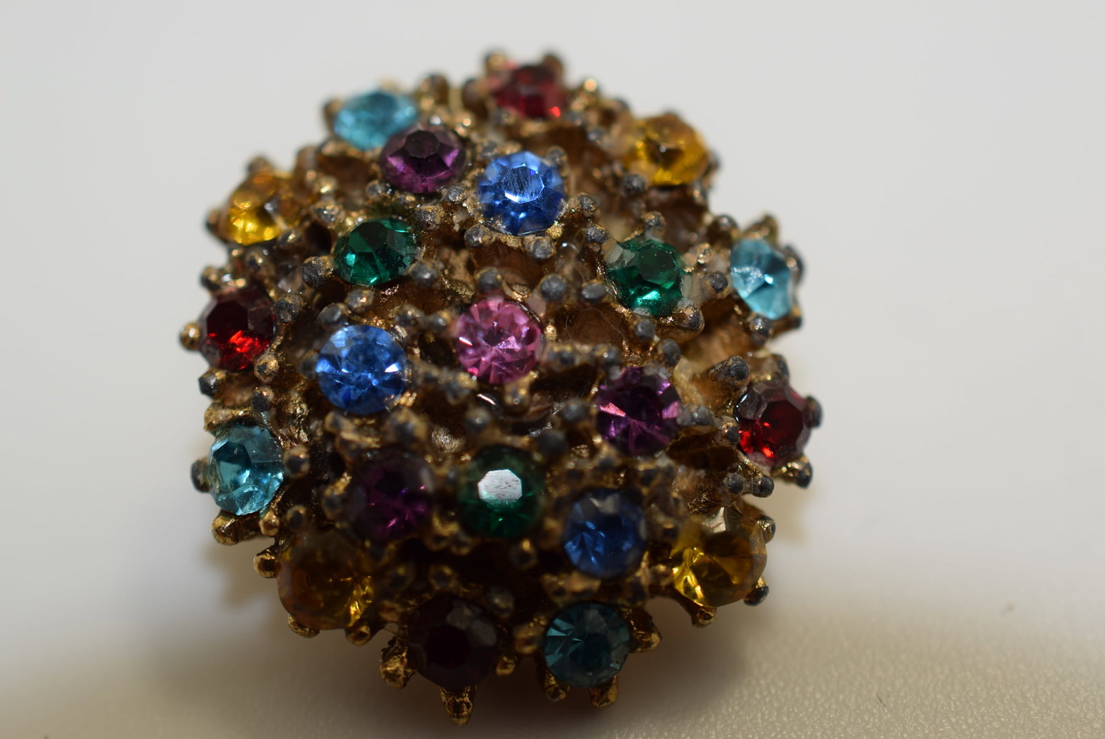 Rhinestone Scatter Brooch Pin Vintage Lot # JM 917 (1 of 2)