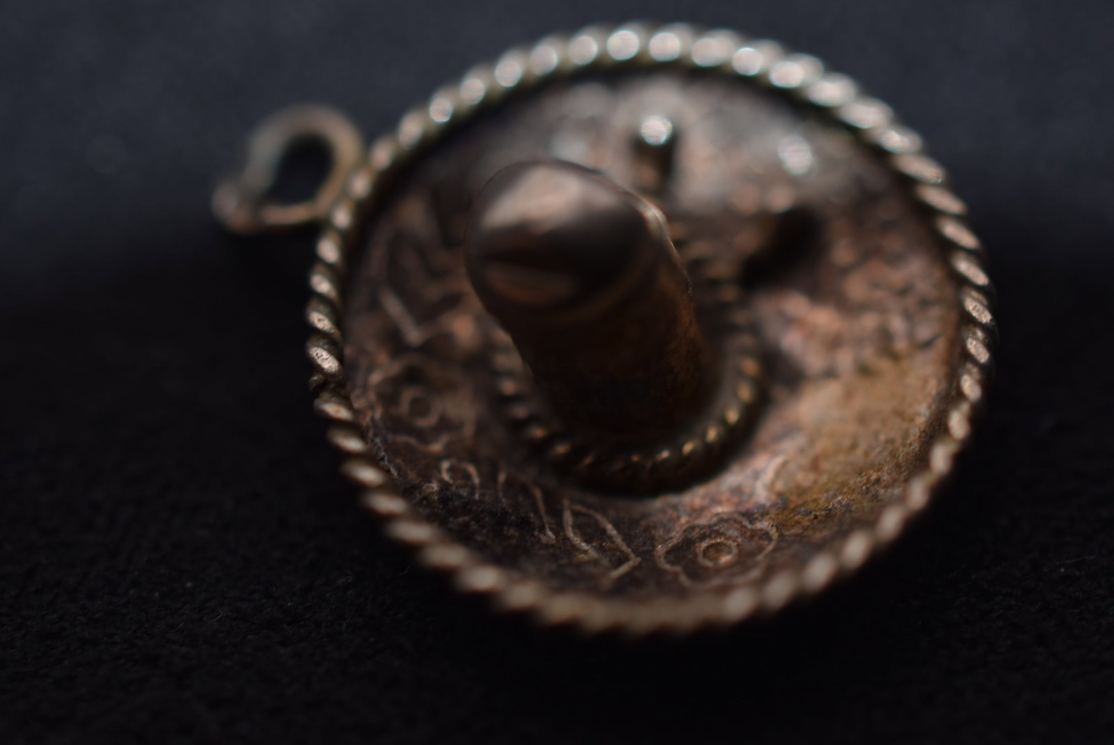 Sombrero Hat Pendant Sterling Silver 925 Charm Lot GJ 940: Sombrero Hat Pendant Sterling Silver 925 Charm Signed has smallest dent in the back