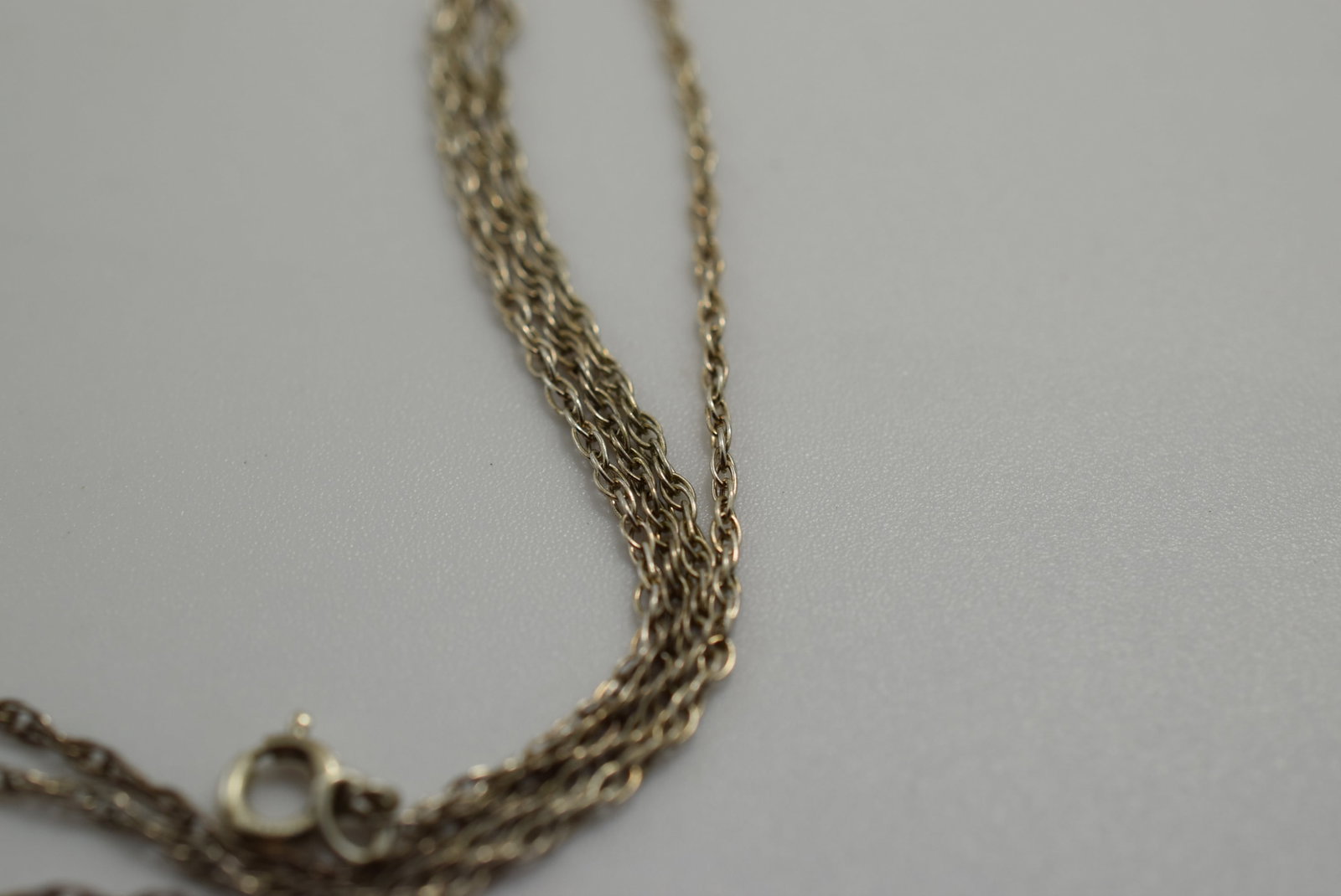 Sterling Silver 18" Chain Vintage Lot # JM 945: Sterling Silver 18" Chain Vintage