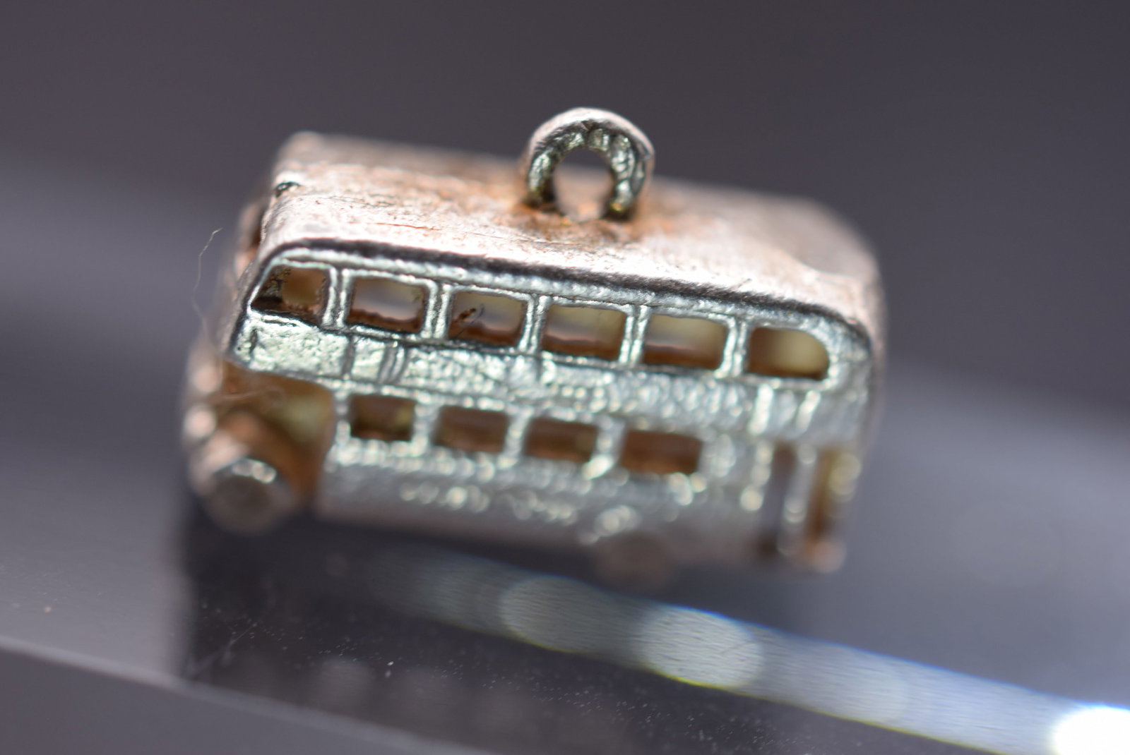 Double Decker Bus Sterling Silver 925 Charm Pendant Lot GJ 952 (1 of 2)