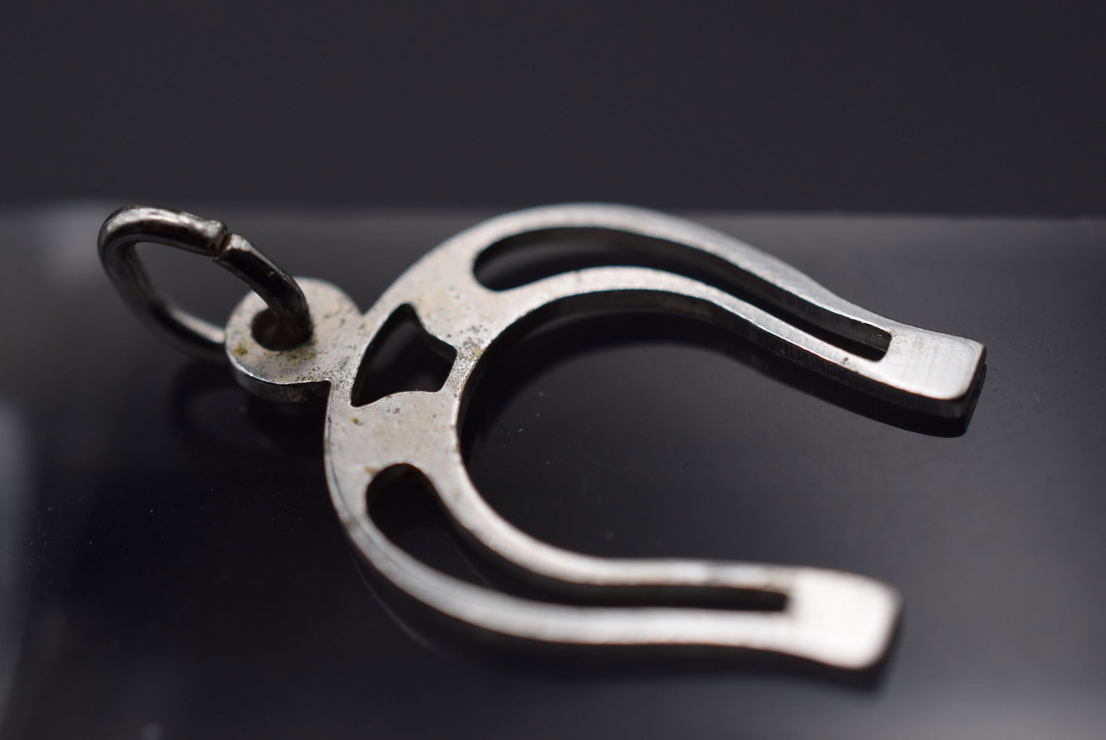 Horseshoe Sterling Silver 925 Charm Pendant Lot GJ 954 (1 of 2)