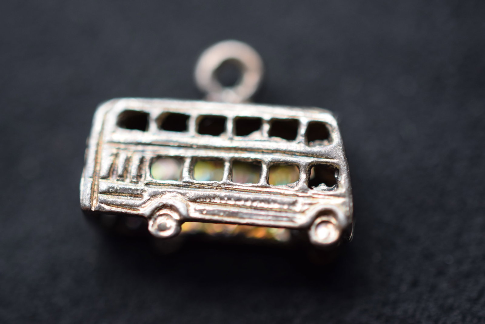 Double Decker Bus Sterling Silver 925 Charm Pendant Lot GJ 959 (1 of 2)