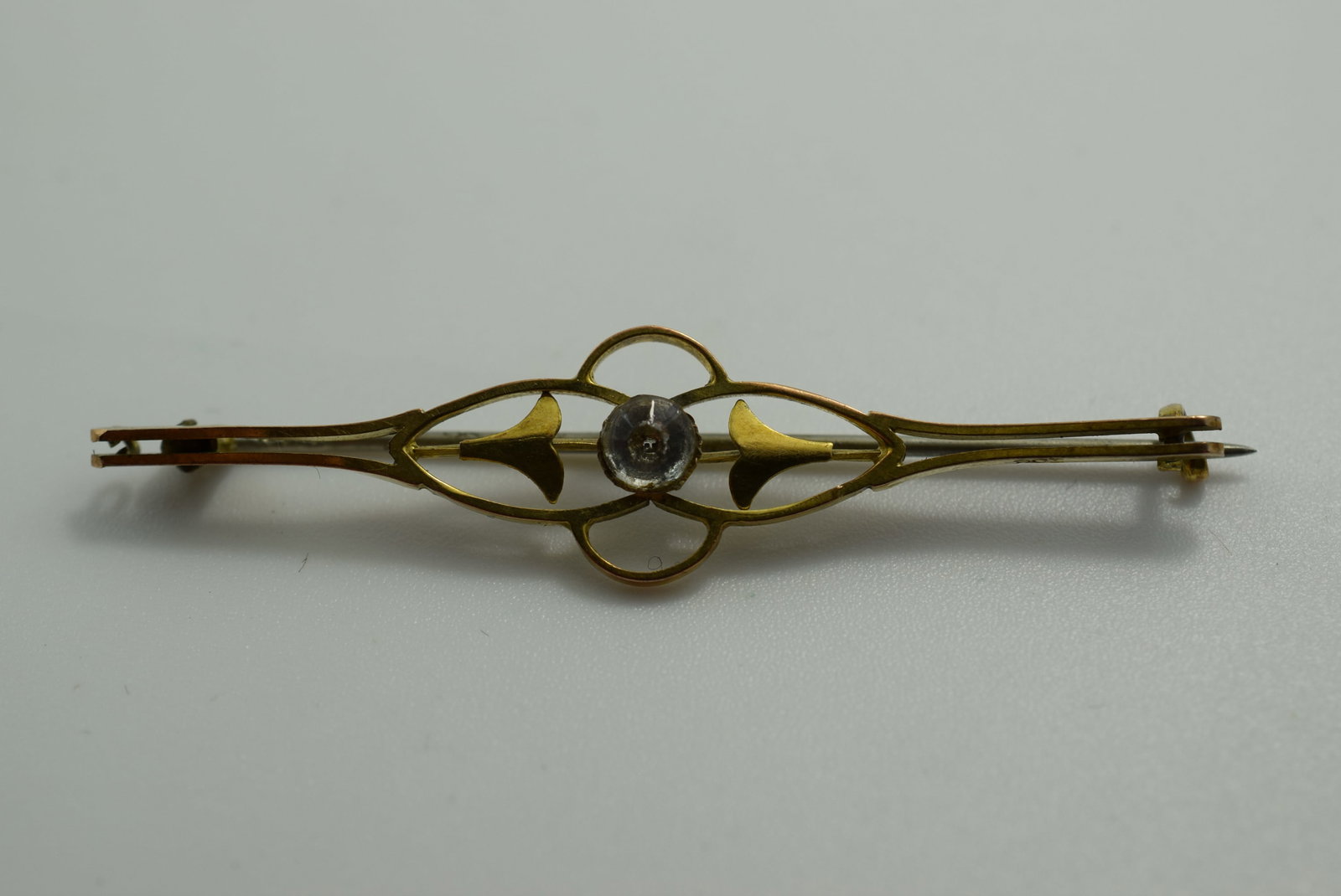 Edwardian Bar Pin Old 2 1/8" Vintage Lot # JM 1059 (1 of 2)