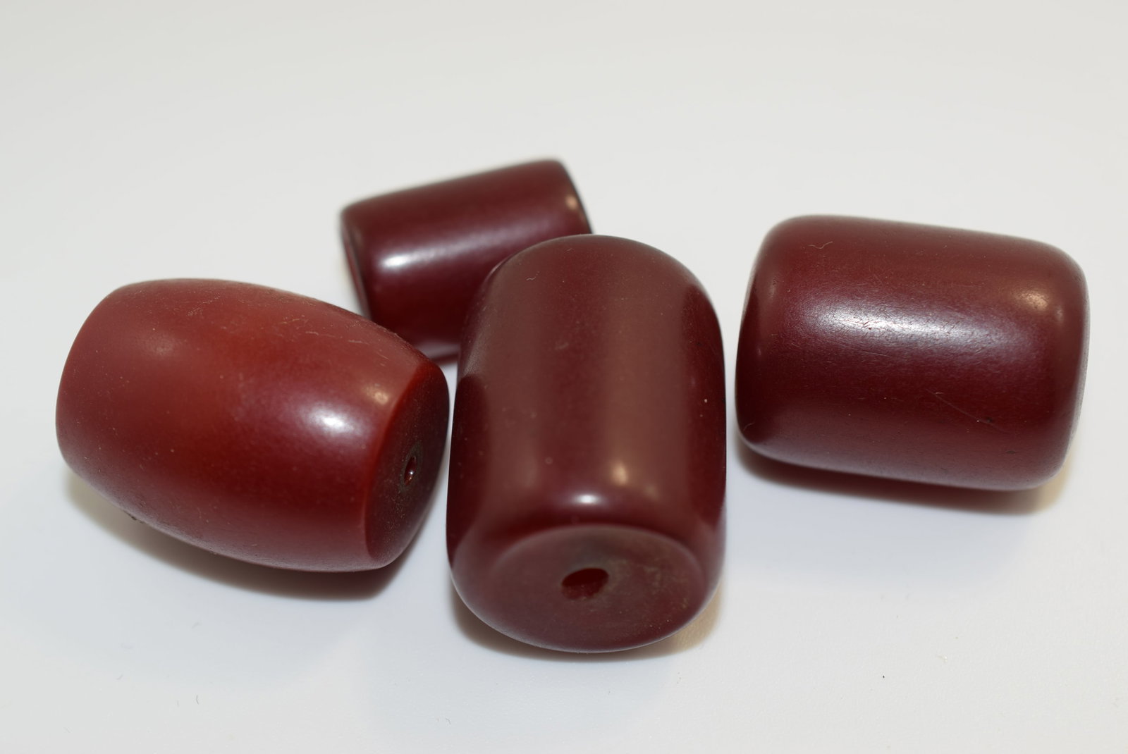Cherry Amber Bakelite Faturan Beads 28mm 20mm Vintage Lot # JM 1173: Cherry Amber Bakelite Faturan Beads 28mm 20mm Vintage