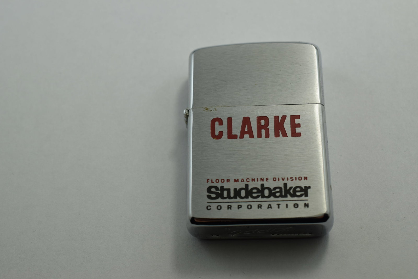 Zippo Clarke Studebaker Corporation Lighter 2 1/4" Vintage Lot # KN 87 (1 of 3)