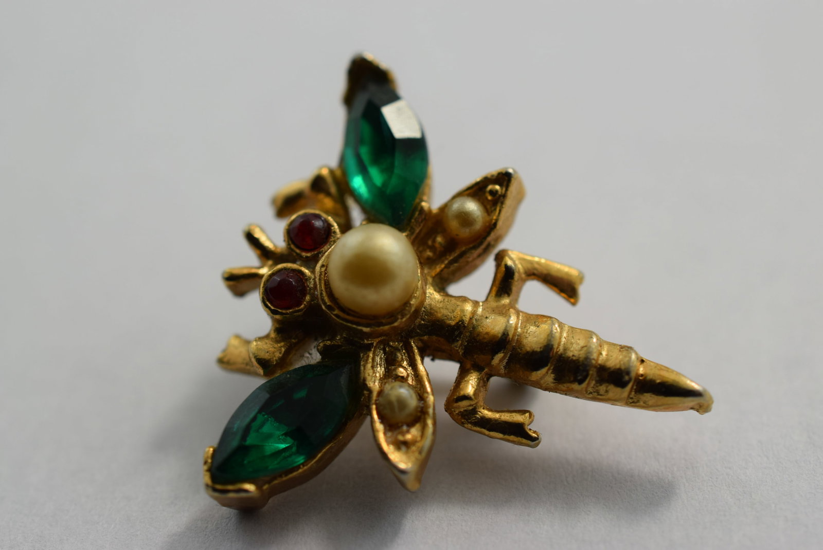 Scatter Mini Brooch Pin Bug Rhinestone 1940's Vintage Lot # KN 90 (1 of 2)