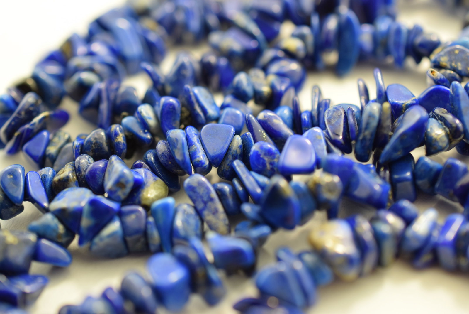 Lapis Necklace 28" Vintage Lot # KN 150 (1 of 2)