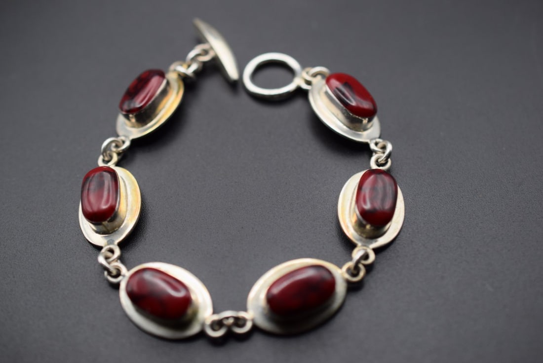 Sterling Silver 925 29.74 grams Bracelet Vintage Lot HK 291: Sterling Silver 925 29.74 grams Bracelet Vintage